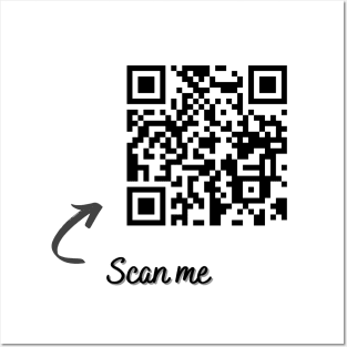 QR Code Designs (Scan for Message) Posters and Art